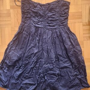 Zara Midnight Blue Strapless Mini Dresstop/top